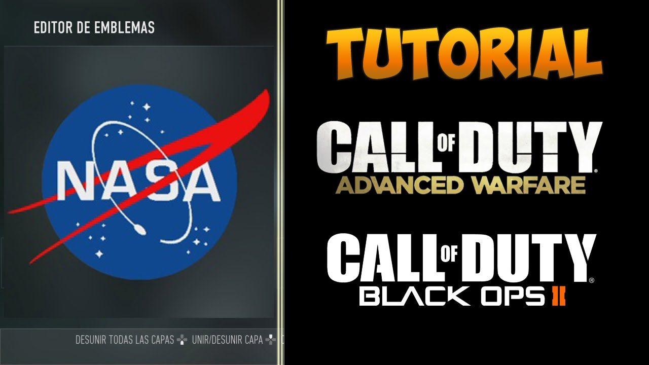 NASA Black Logo - NASA Emblem/Logo Tutorial - Advanced Warfare / Black Ops 3 - YouTube