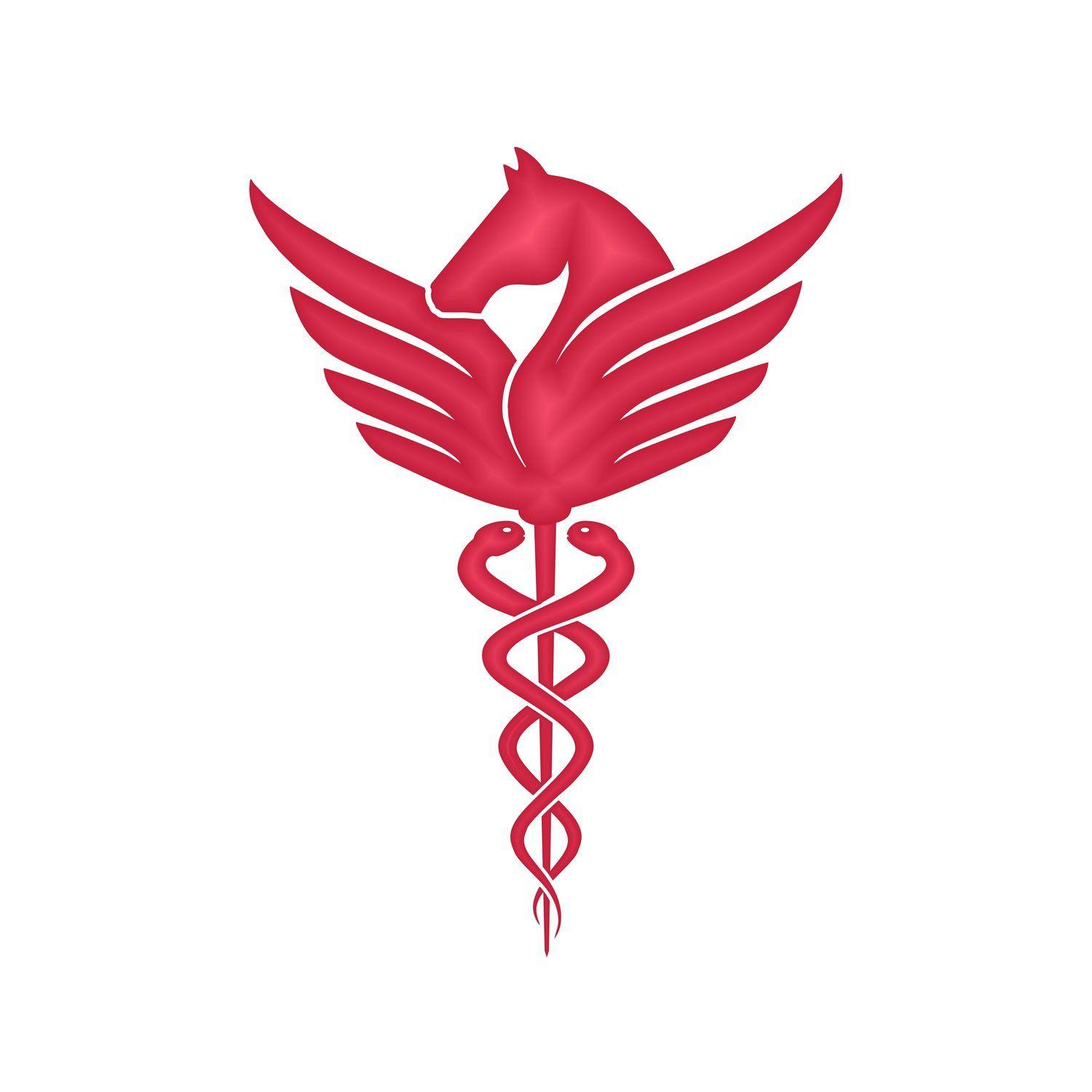 Red Pegasus Logo - The Pegasus Physician Writers