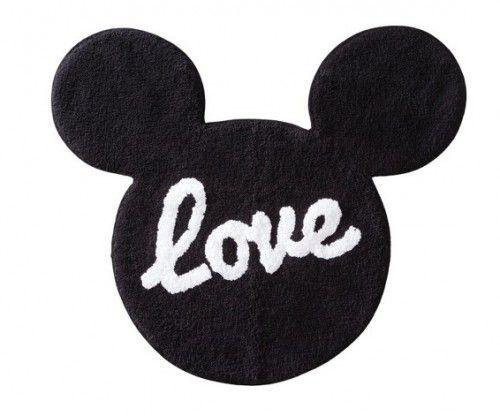 Mickey Mouse Love Logo - Mickey Mouse Love Bath Rug | Mickey Fix