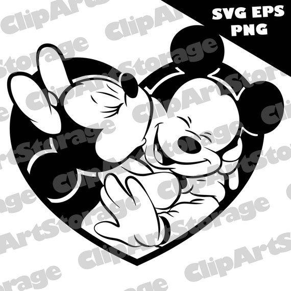 Mickey Mouse Love Logo - Mickey Mouse svg, Minnie Mouse svg, Mickey Mouse love svg, Mickey ...