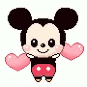 Mickey Mouse Love Logo - Mickey Mouse Love GIF - MickeyMouse Love Hearts - Discover & Share GIFs