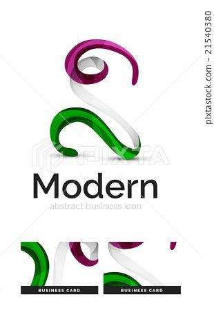 Swirl Business Logo - Ribbon swirl business logo - Stock Illustration [21540380] - PIXTA