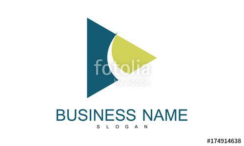 Swirl Business Logo - Triangle swirl business logo