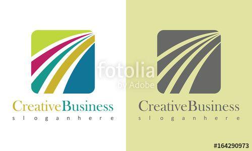 Swirl Business Logo - square swirl business logo