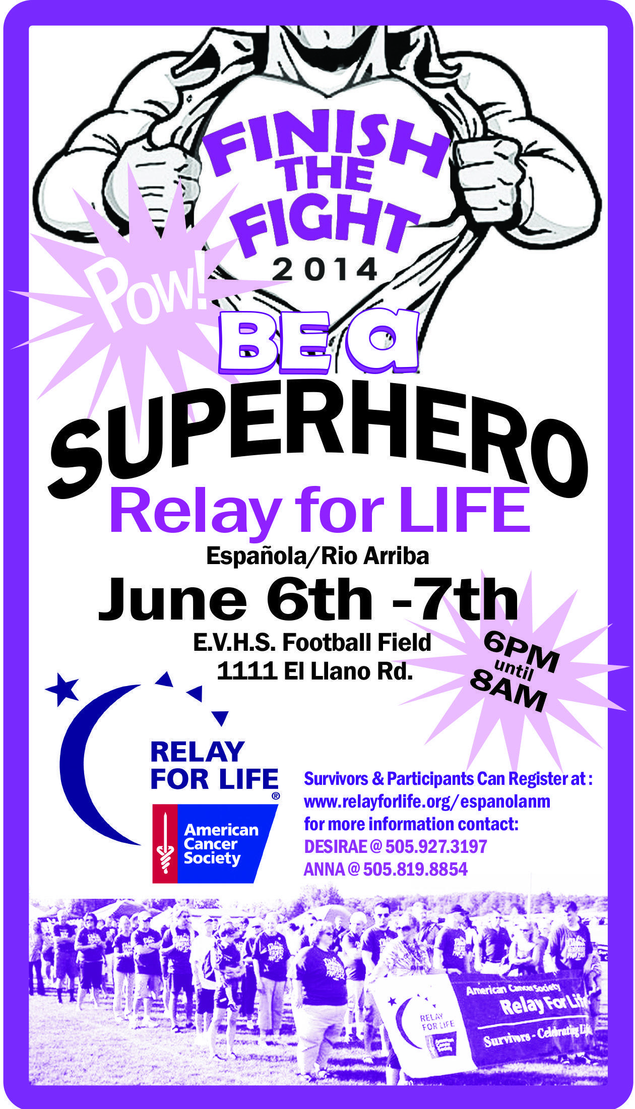 Relay for Life Superhero Logo - Relay for Life, (superhero themed) advertisement for the local