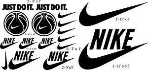 Jordan with Jordan 23 Logo - Set Nike Just Do It Logo NBA Jordan 23 Logo Decal Sticker Wall Car ...