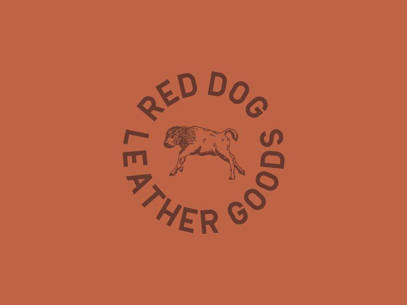 Companies with Red Dog Logo - Red Dog Leather Goods Logo Variation by Cast + Company | Dribbble ...