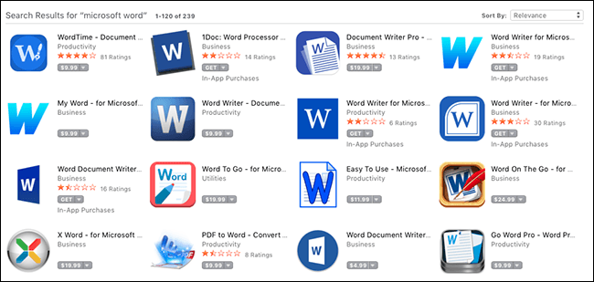 Word App Logo - Don't Be Fooled: The Mac App Store Is Full of Scams