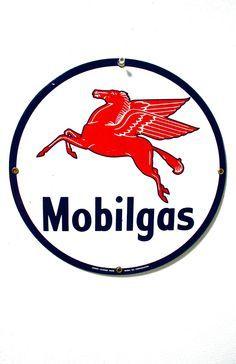 Red Pegasus Logo - 112 Best Mobil Pegasus images | Old gas stations, Cars, Filling station