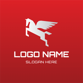 Red Pegasus Logo - Free Pegasus Logo Designs | DesignEvo Logo Maker