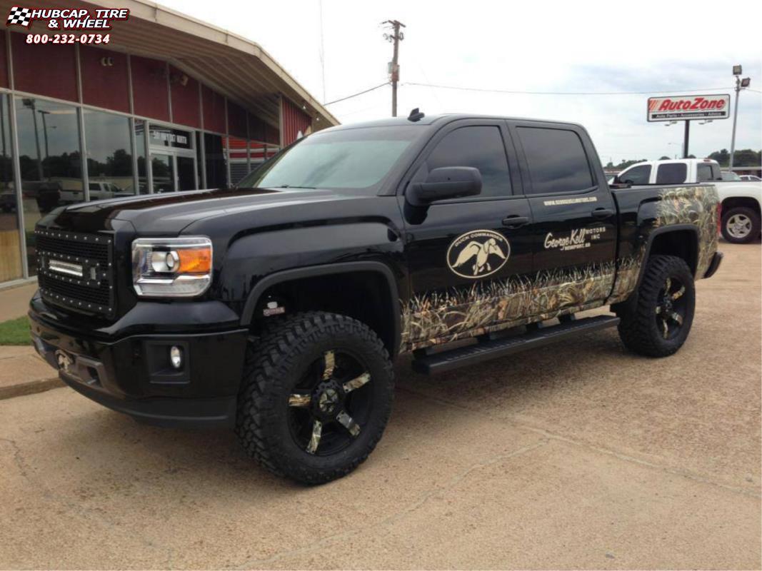 Camo Chevrolet Truck Logo - Chevrolet Silverado 1500 XD Series XD811 Rockstar 2 Wheels Satin ...