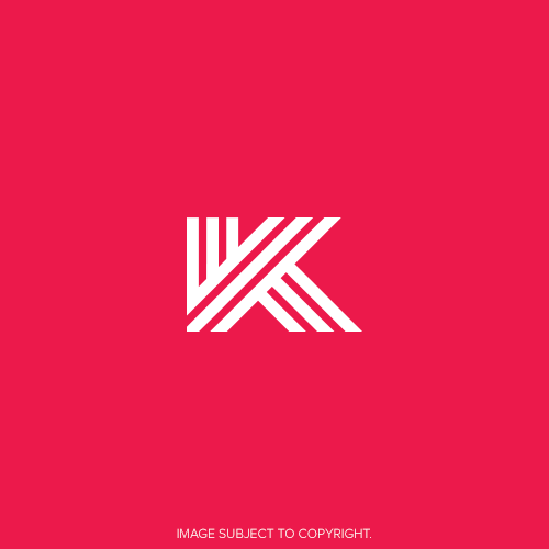 Maroon K Logo - Letter K logo