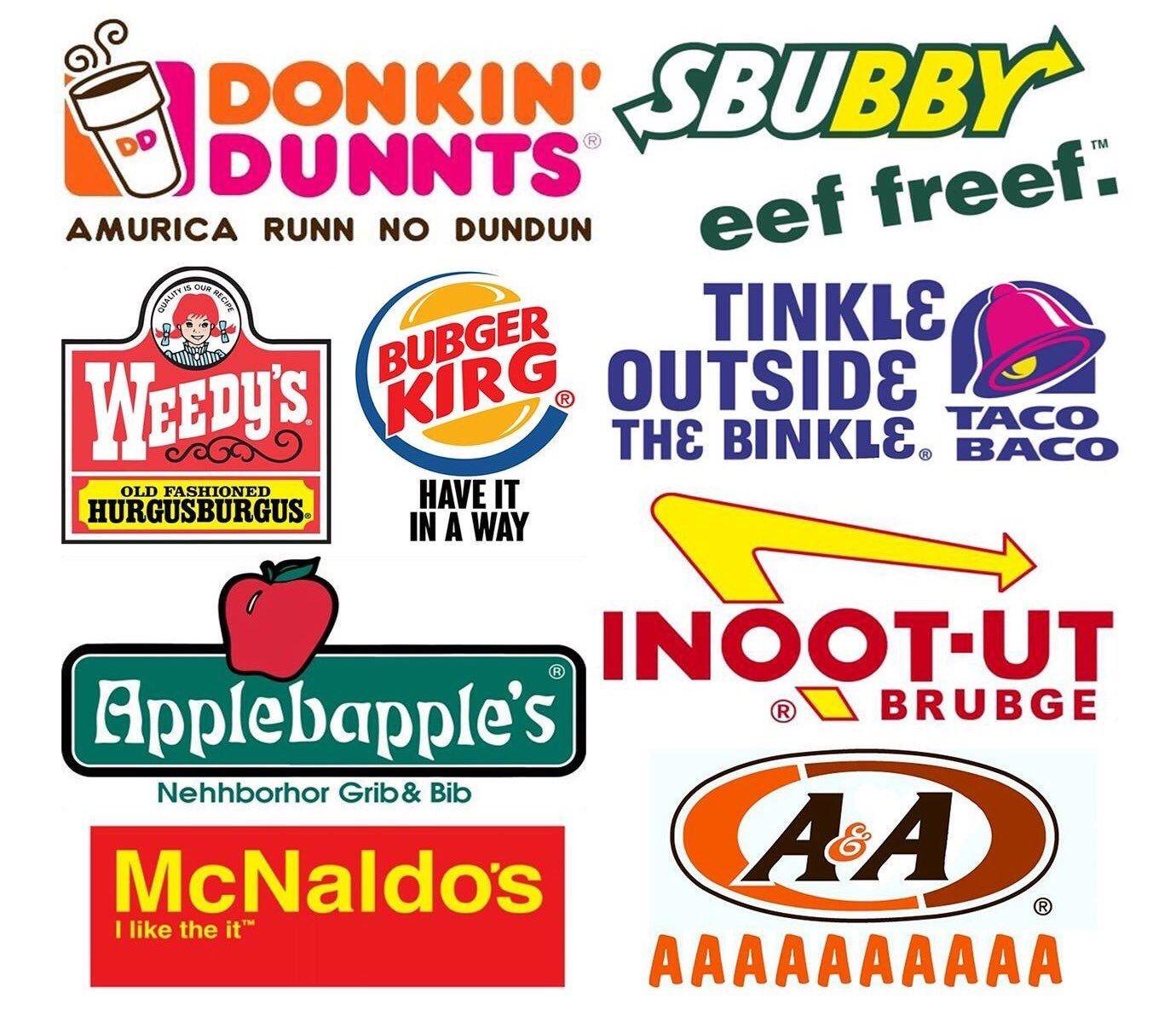 Fast Food Logo - Bizarre Fast Food Logos