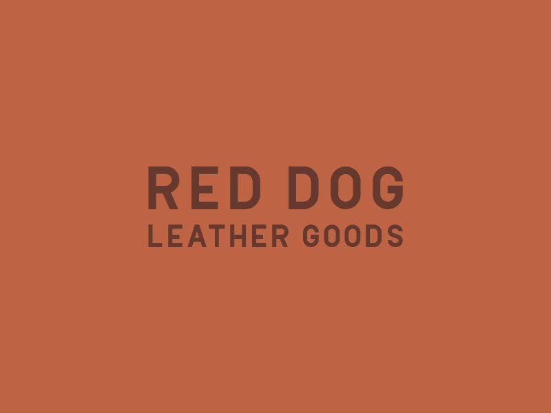 Companies with Red Dog Logo - Red Dog Leather Goods Logo Variation by Cast + Company | Dribbble ...