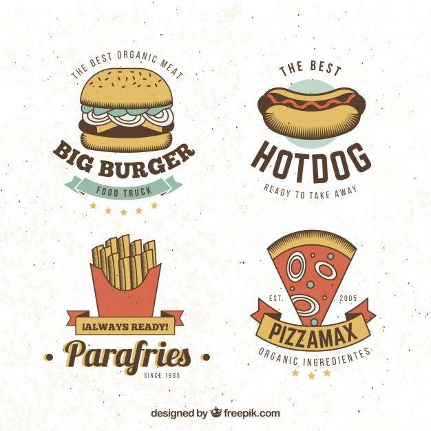 Fast Food Logo - Fast food logo collection Vector | Free Download