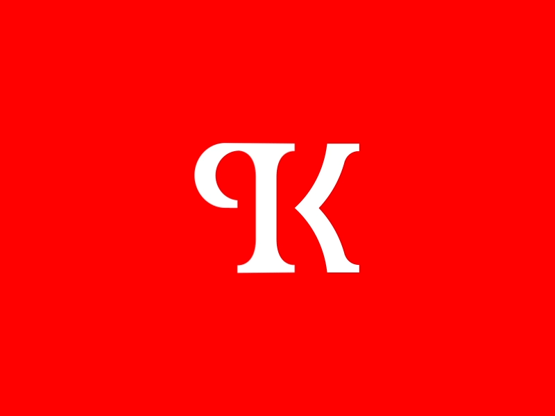 Maroon K Logo - Logo “P+K” by dudenas | Dribbble | Dribbble