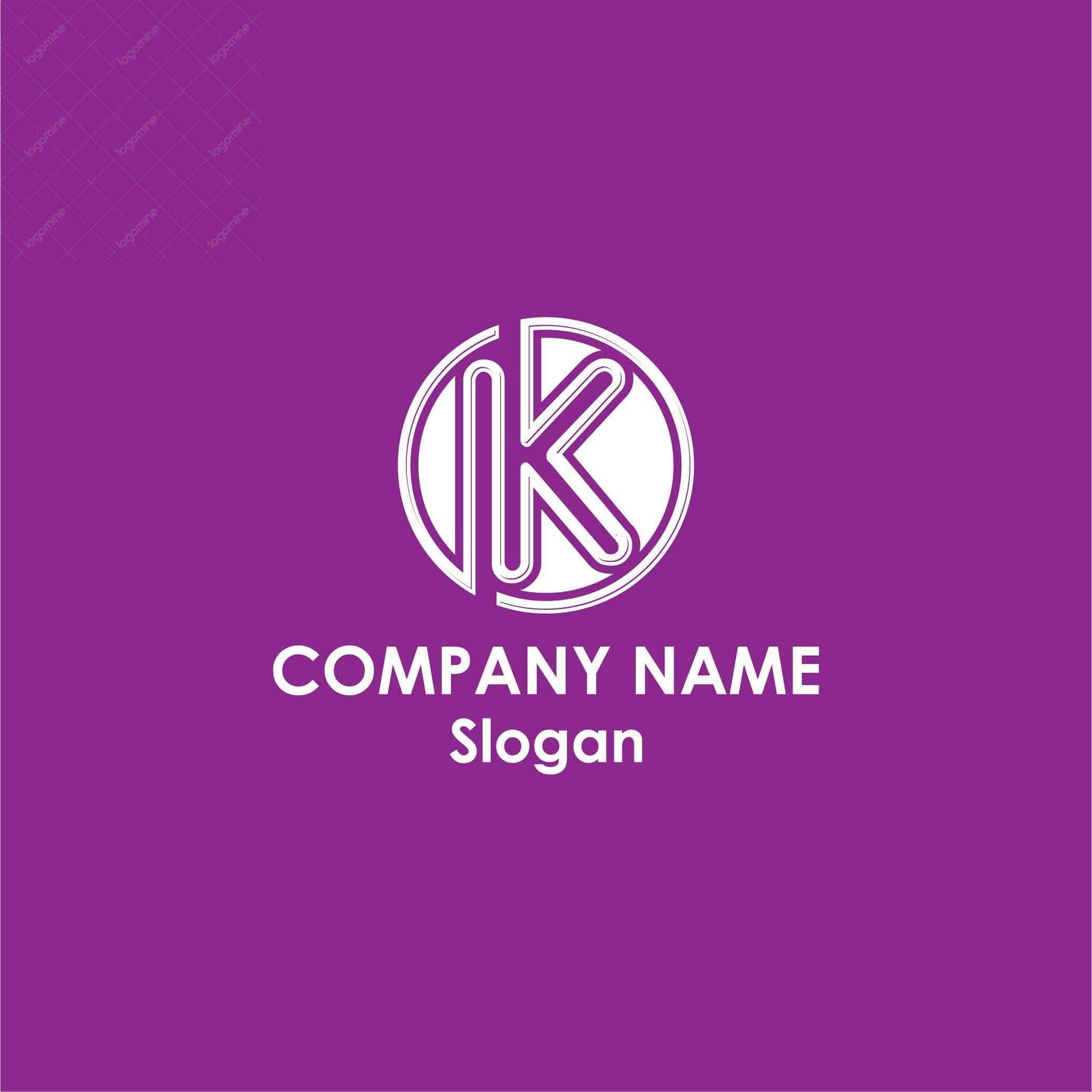 Maroon K Logo - Alphabet K Logo # 9 - Logo Mine - The Logo Design Company