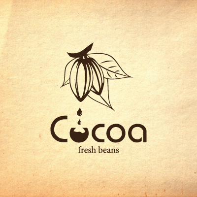 Cocoa Logo - fresh cocoa beans. Logo Design Gallery Inspiration