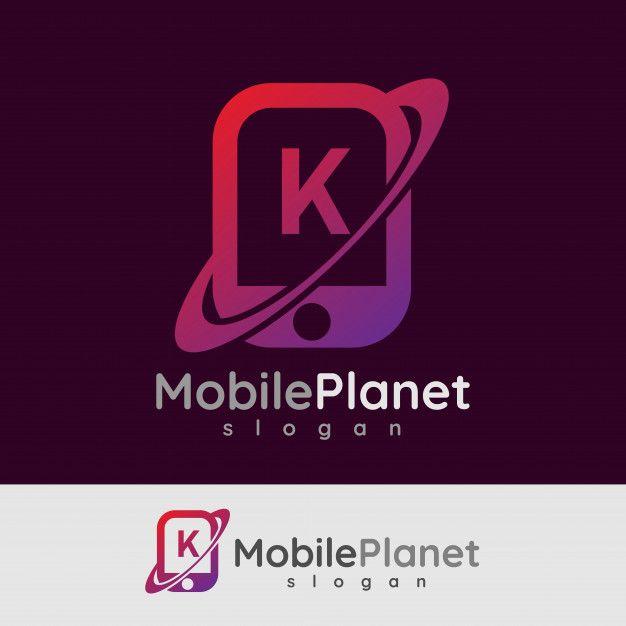 Maroon K Logo - Smart mobile initial letter k logo design Vector