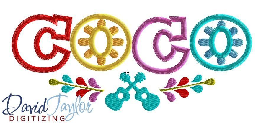 Cocoa Logo - CoCoa Logo (two versions) Machine Applique Embroidery Design ...