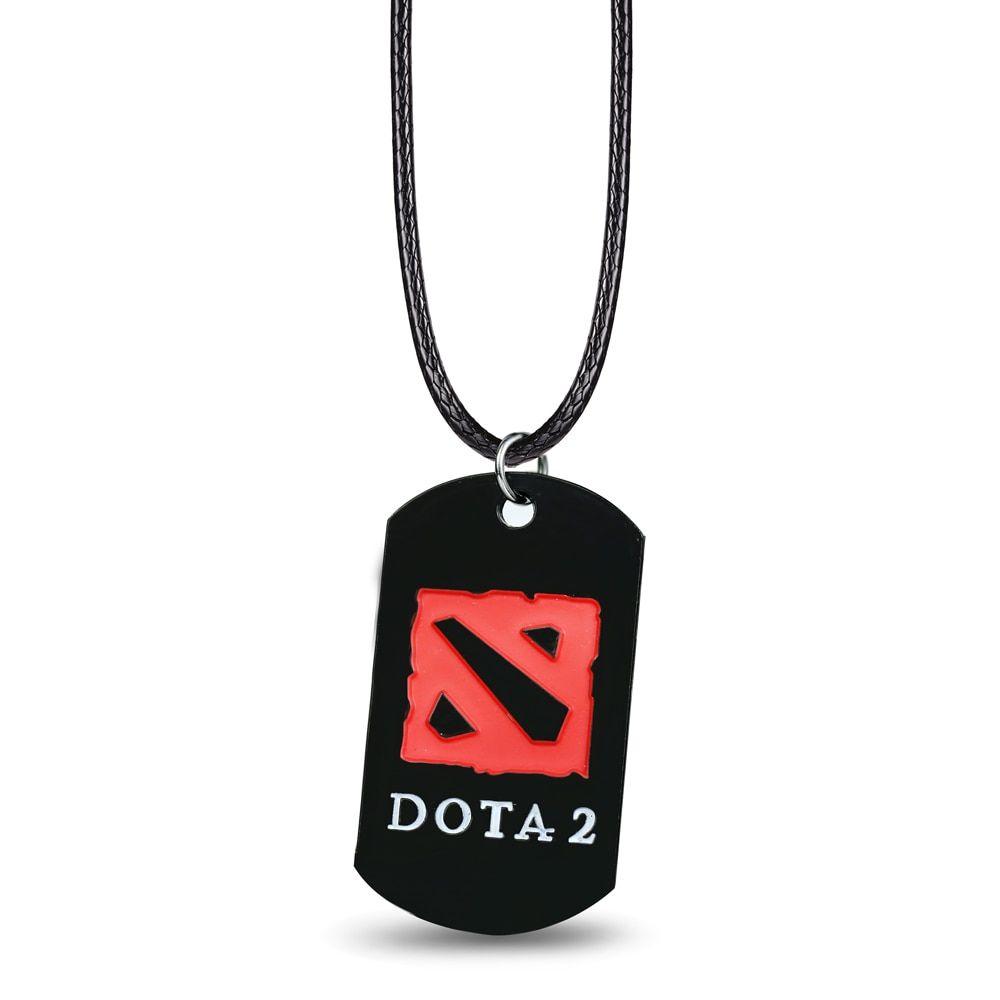 Red Square as Logo - Ti8 Game Dota 2 Necklace Dog Tag Dota Logo Pendants Defense Of The ...