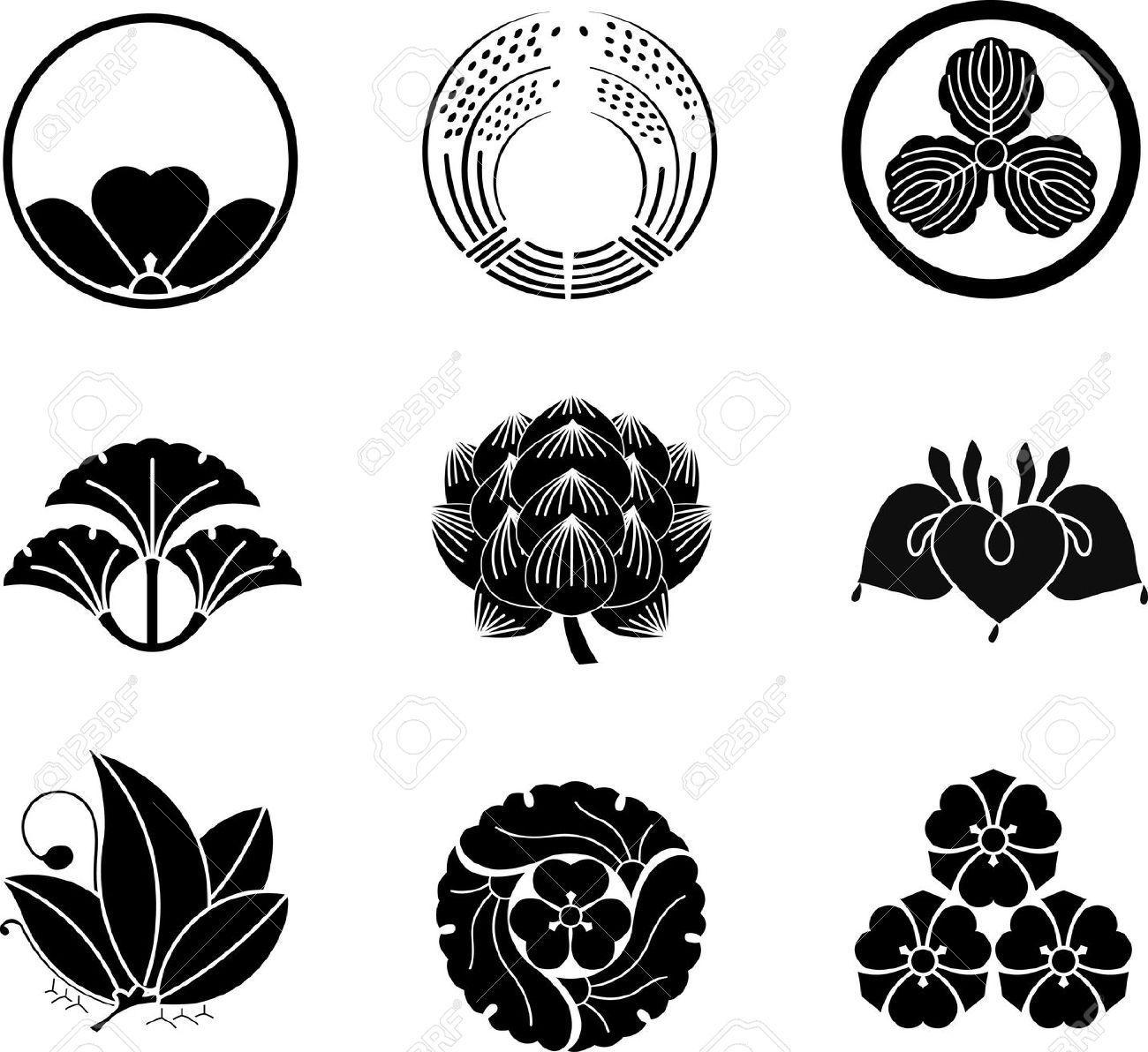 Japanese Flower Logo - japanese lotus flower. Japanese family crest