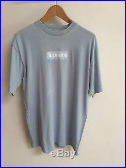 Light Blue Box Logo - Supreme Box Logo T Shirts Tee Sz Large Light Blue
