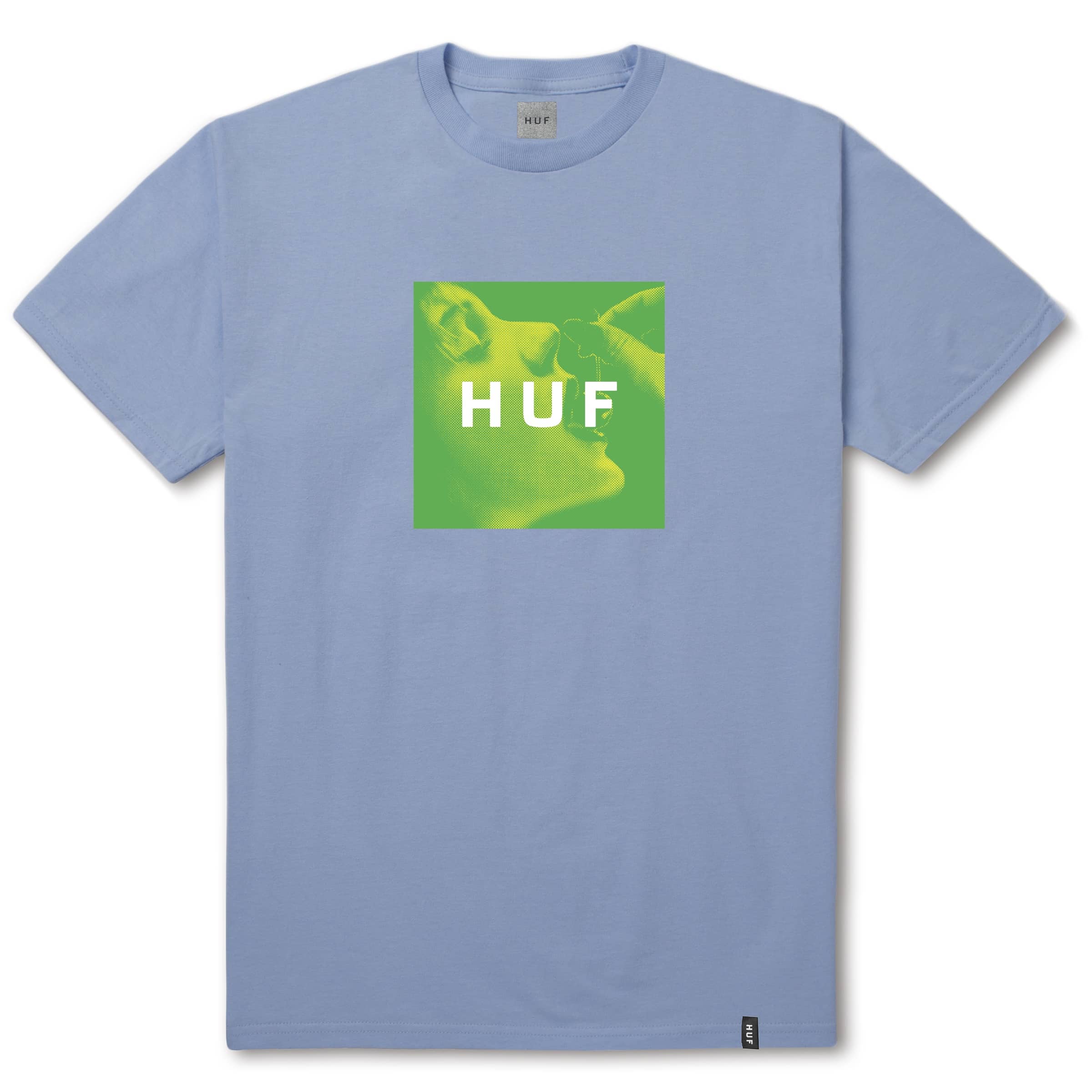Light Blue Box Logo - HUF Cherry Box Logo Tee | HUF