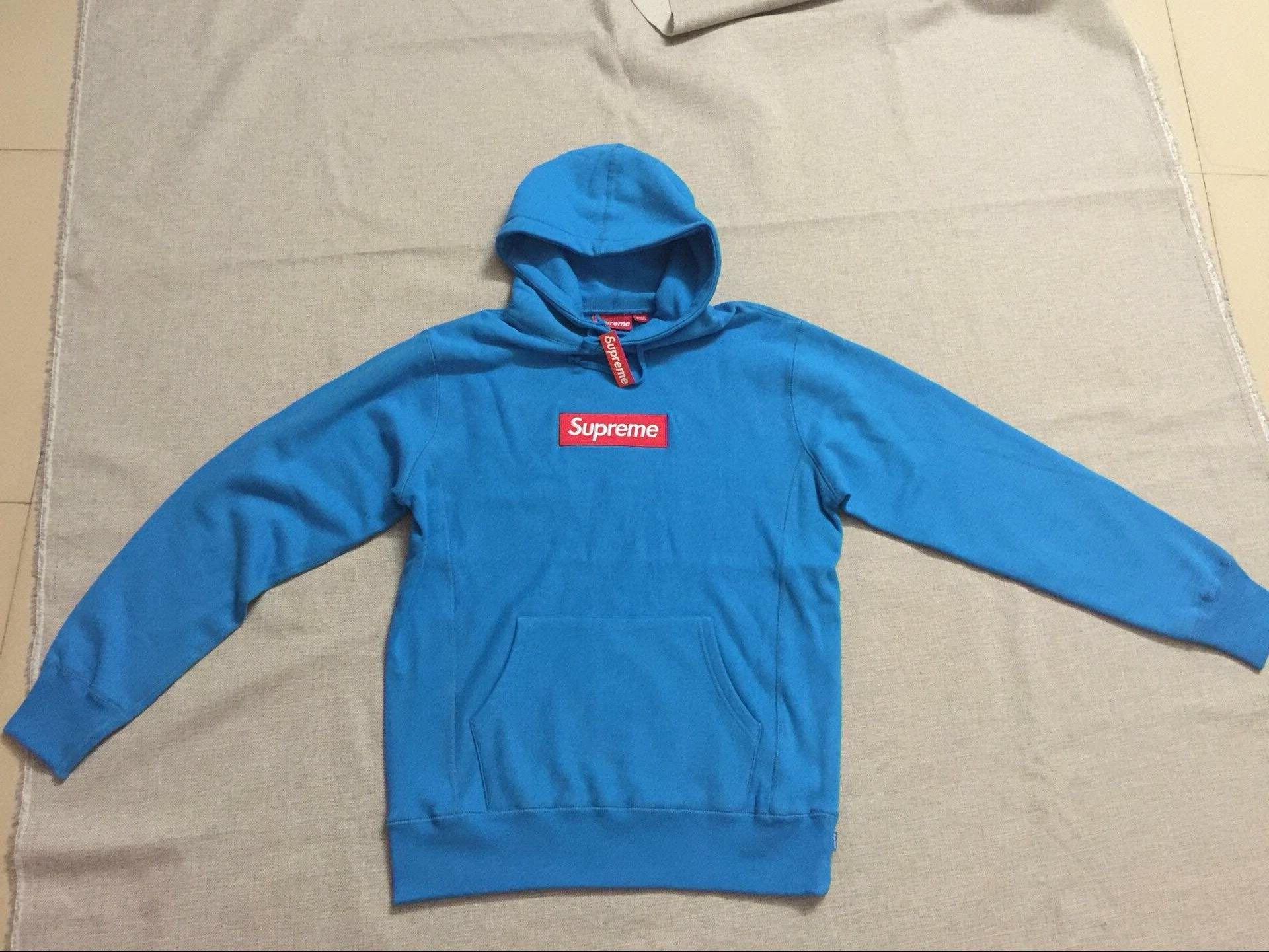 Teal Supreme Box Logo - QC UNHS teal box logo, im aware of the flaws, just looking