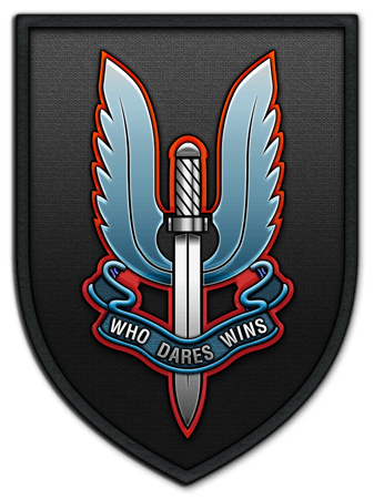 British SAS Logo - Military Insignia 3D : Insignia of Special Air Service (SAS)