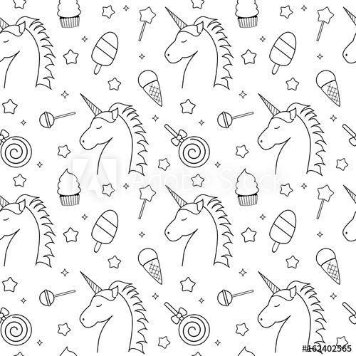 Cute Black and White Star Logo - cute black and white seamless vector pattern background illustration