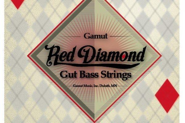 Double Red Diamond Logo - double bass strings