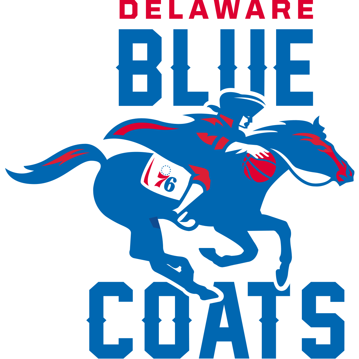 Delaware Fighting Blue Heads Logo - Delaware Blue Coats