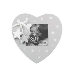 Cute Black and White Star Logo - Grey And White Star Heart Photo Frame Wooden Cute Gift Family Child ...