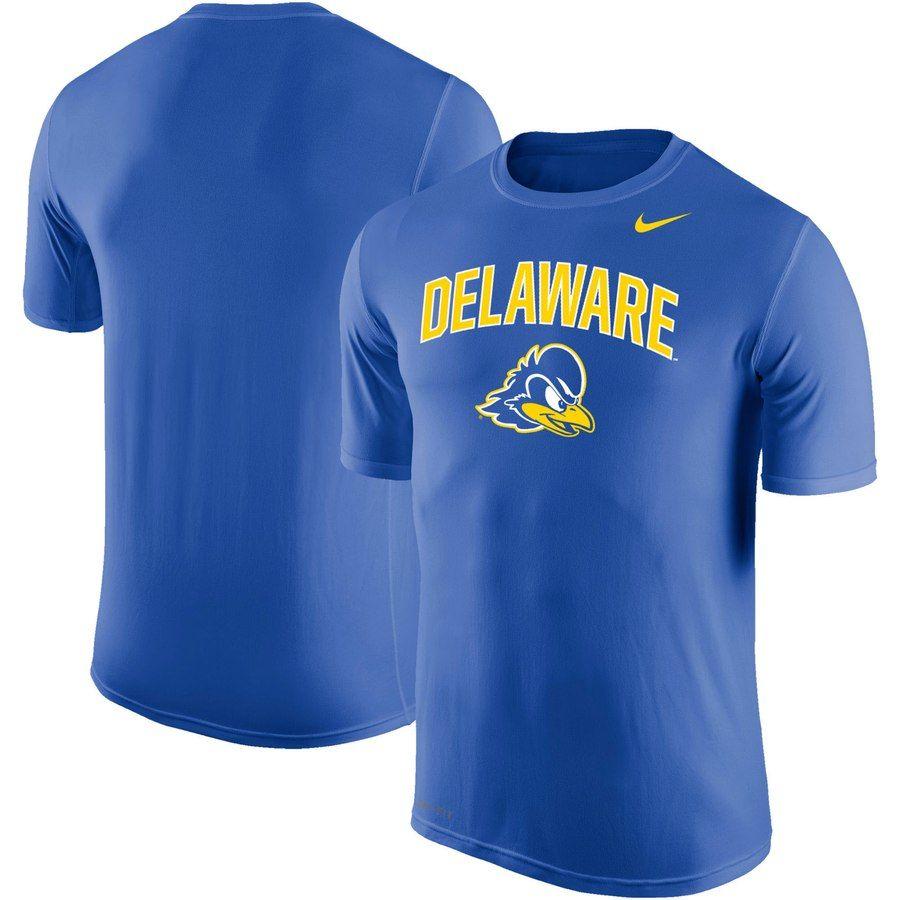 Delaware Fighting Blue Heads Logo - Delaware Fightin' Blue Hens Nike Arch Over Logo Performance T-Shirt ...