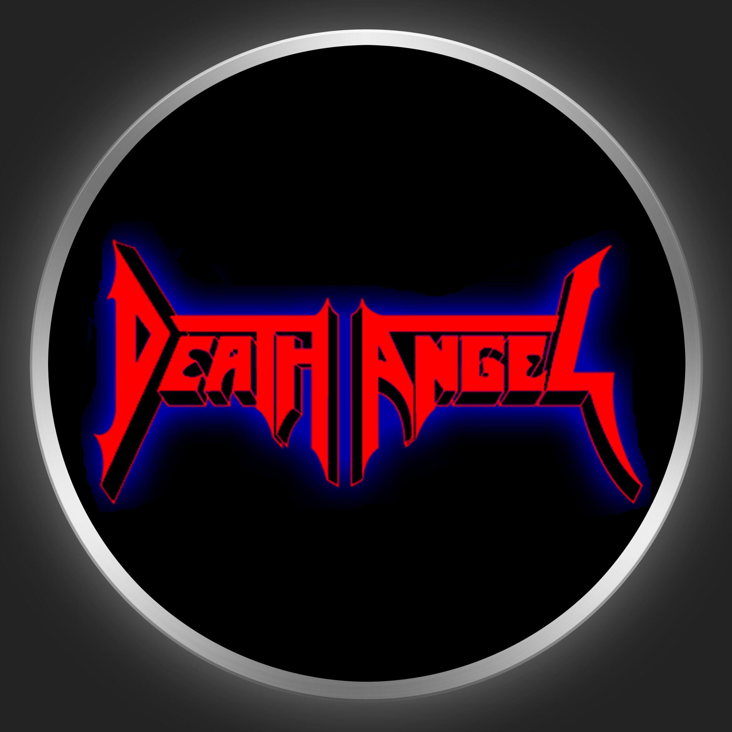 Angel Red Logo - DEATH ANGEL - Red Logo On Black Button-