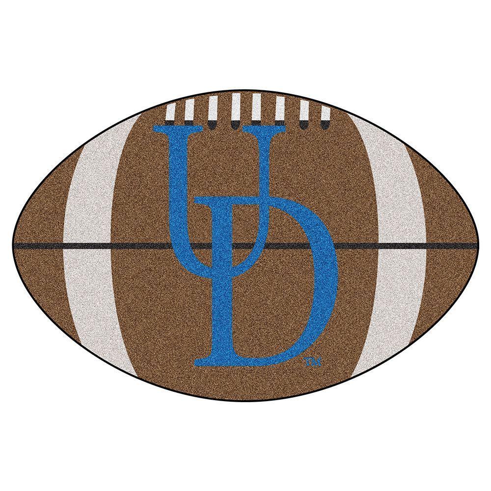 Delaware Fighting Blue Heads Logo - Delaware Fightin Blue Hens NCAA Football Floor Mat 22x35