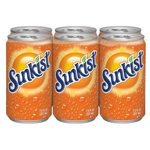 Sunkist Orange Soda Logo - Sunkist Orange Soda - 6pk/7.5 Fl Oz Cans : Target