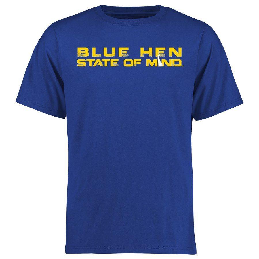 Delaware Fighting Blue Heads Logo - Delaware Fightin' Blue Hens Royal Alternate Logo One T-Shirt