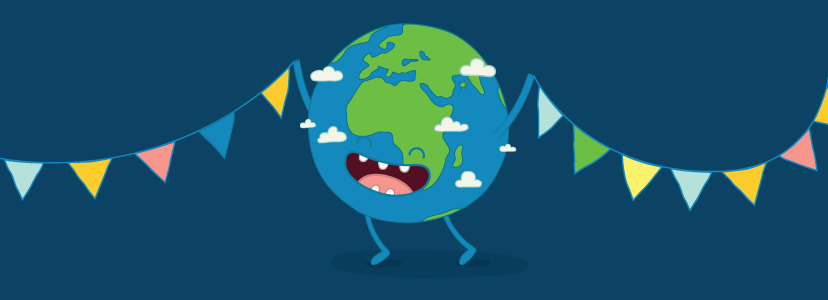 Cartoon Earth Logo - Earth Globe Logo Designs To Celebrate Earth Day