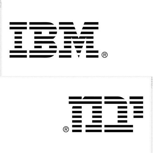 IBM Black Logo - Hebrew translations of Latin logos. Logo Design Love