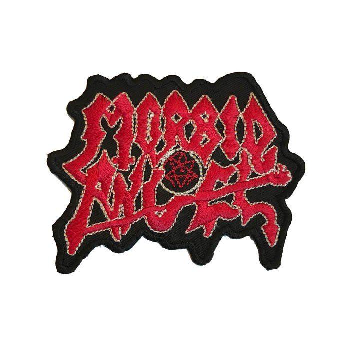 Angel Red Logo - Morbid Angel Logo Red Cut Out Patch - Rockzone