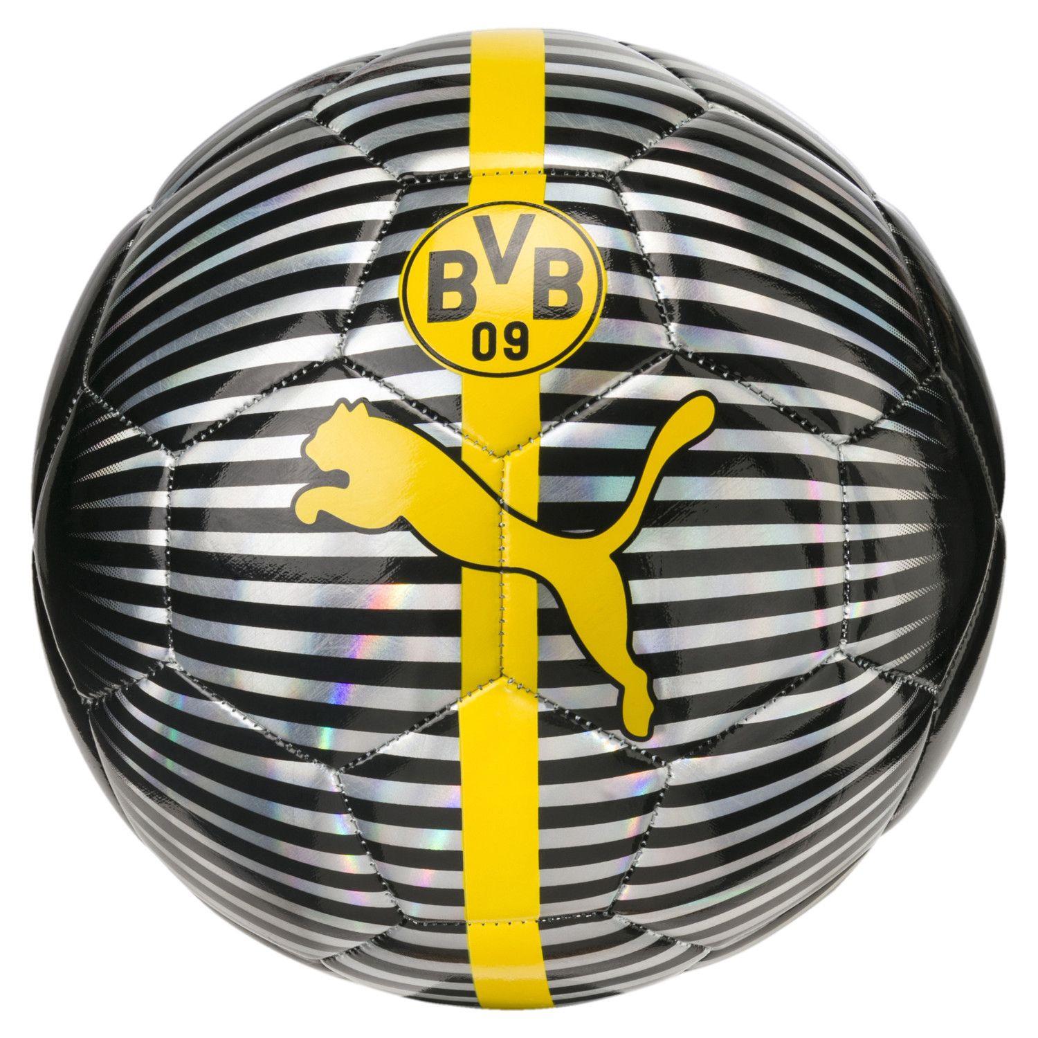 Black and Yellow Sphere Logo - Puma BVB One Chrome Ball