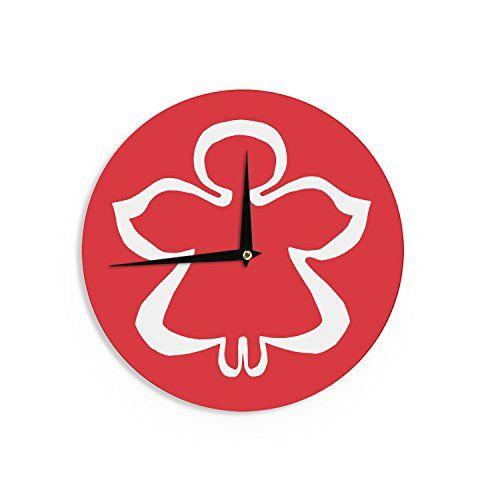 Angel Red Logo - KESS InHouse Miranda Mol Flying Angel Red Holiday Wall