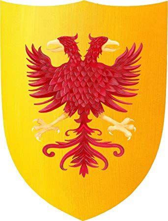 Red and Yellow Eagle Logo - Fantashion F 15 - Fancy Dress Knight's Shield, Eagle, and Costume ...