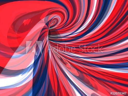 Between Red White and Blue Lines Logo - abstract psychedelic image of swirling red white and blue lines ...
