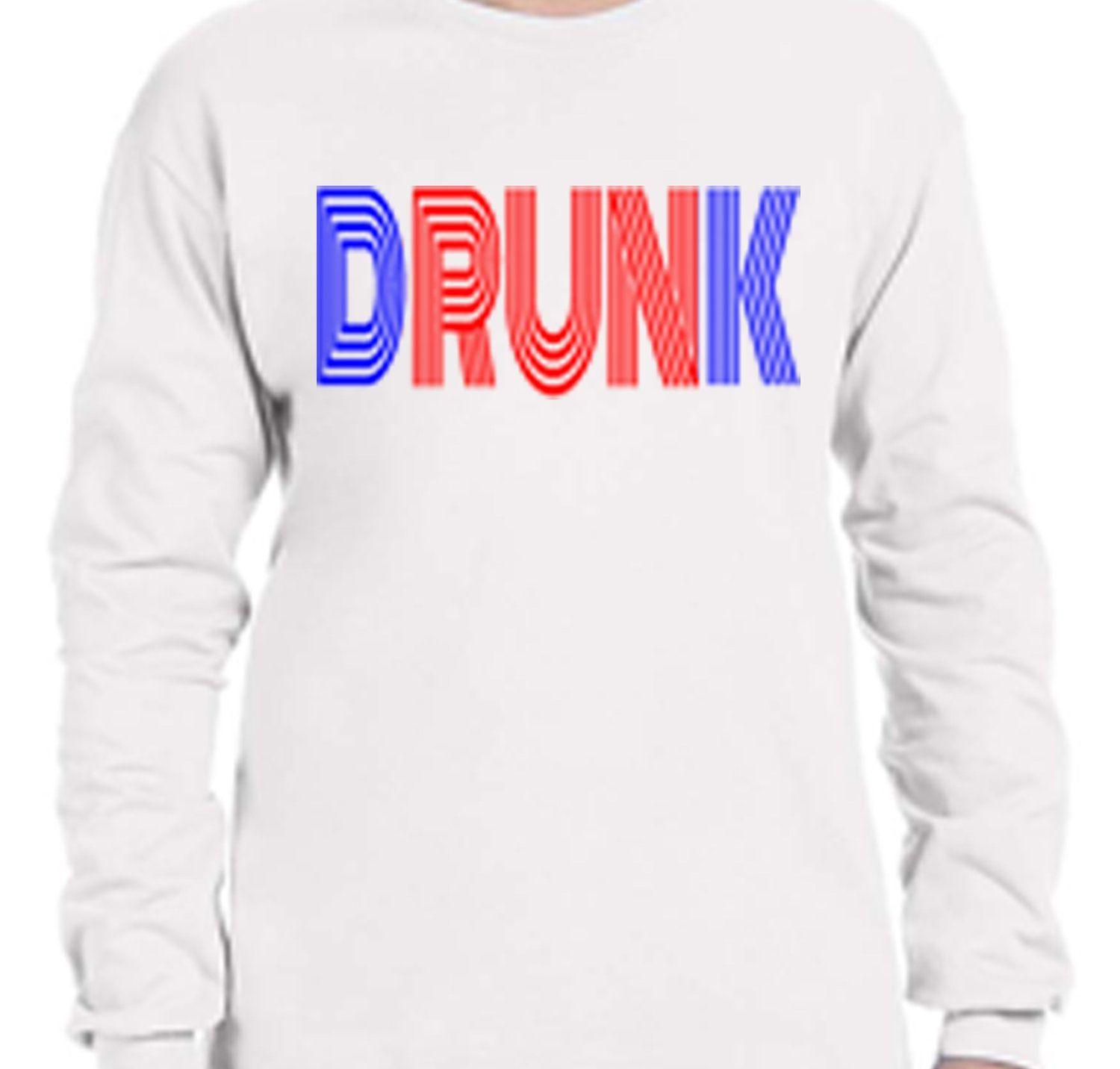 Between Red White and Blue Lines Logo - DRUNK WEAR — DRUNK LINES RED WHITE BLUE