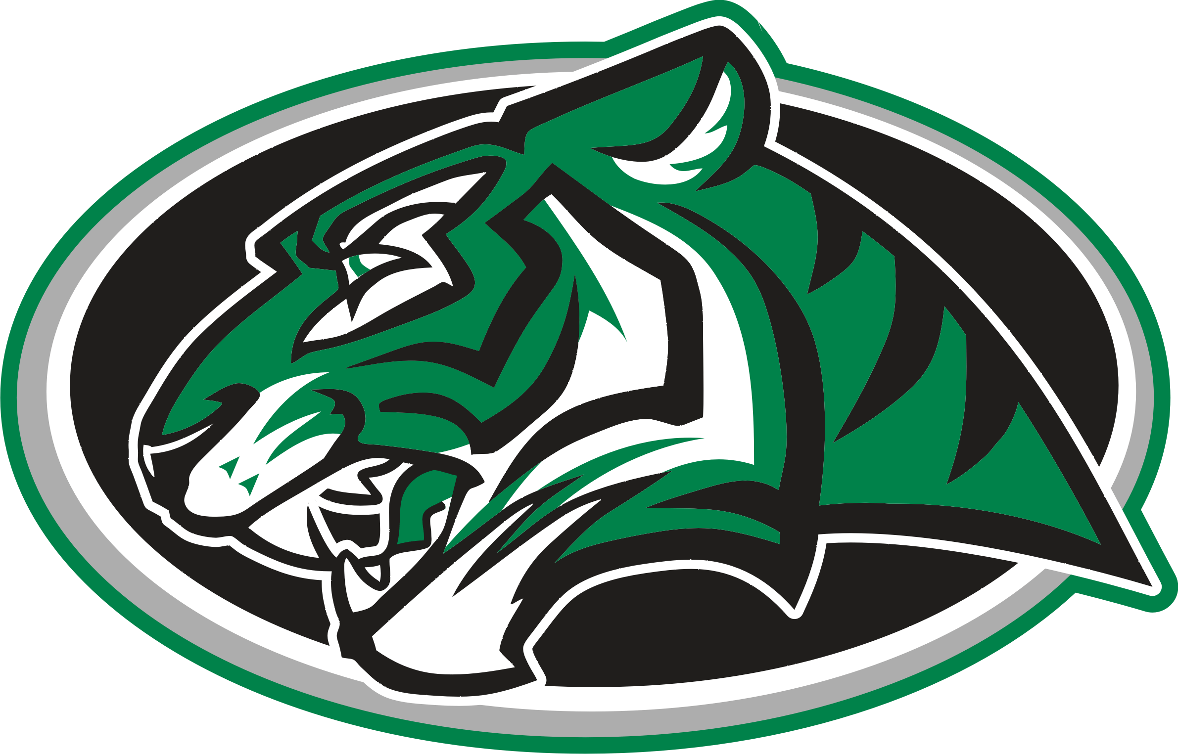 Green Tiger Logo - Wyoming High School Activities Association