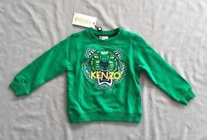 Green Tiger Logo - NWT KENZO Kids GREEN TIGER LOGO SWEATER / SWEATSHIRT 3 yrs SZ 3A 98 ...