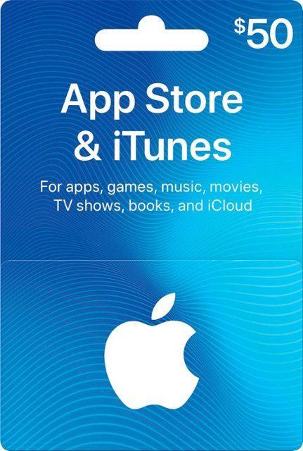 iTunes Green Logo - Apple $50 App Store & iTunes Gift Card Green ITUNES 0114 $50